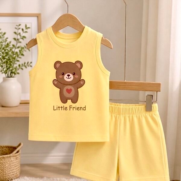 طقم "Little Friend" الصيفي قطعتين( للجنسين)