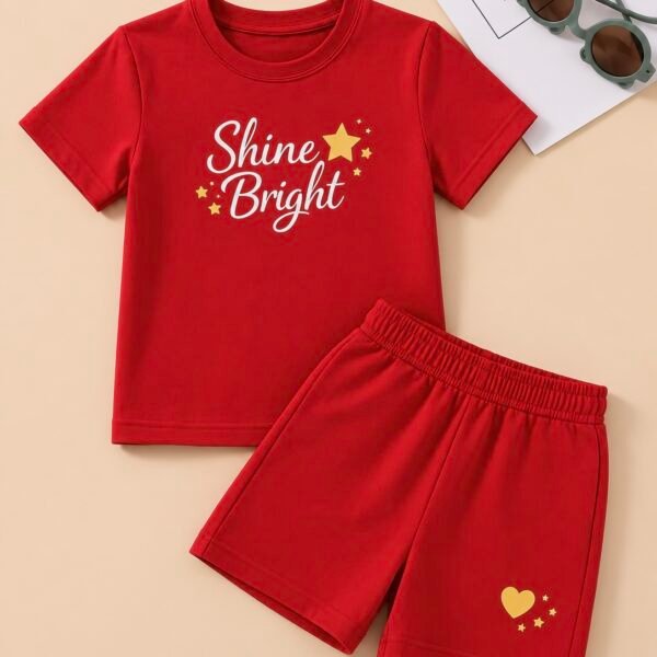 طقم "Shine Bright" الصيفي قطعتين بناتي